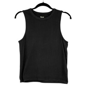 Madewell Black Basic Tank Top Sleeveless Cotton Womens Size S
